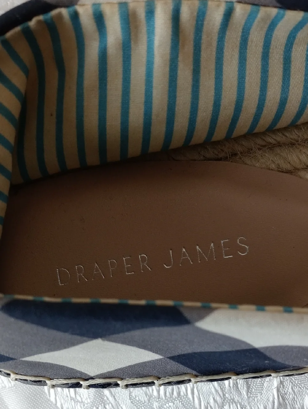 NWT Draper James Fabric and Jute Espadrilles